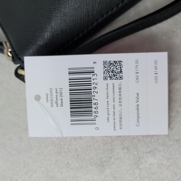 Kate Spade Ramey Black Glitter Bag - Picture 6 of 8